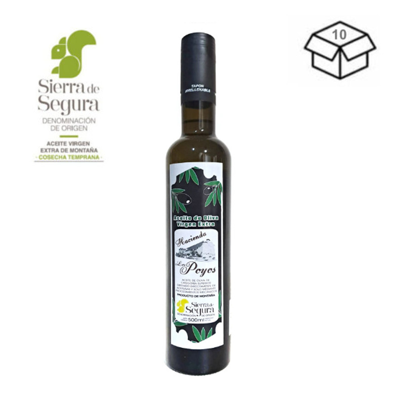 Aceite de Oliva Virgen Extra Temprano 500ml DO Sierra de Segura – Caja de 10 unidades