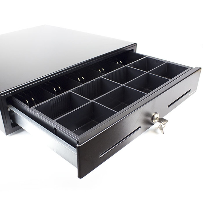 Cajón portamonedas automático alta calidad – 41*42 color negro –